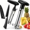 8103yIzVDcL._AC_SL1500_.jpg Pineapple Corer and Slicer Stainless Steel Pineapple Cutter and Corer
