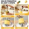 81NuuZP9bSL._AC_SL1500_.jpg Pineapple Corer and Slicer Stainless Steel Pineapple Cutter and Corer