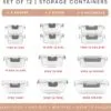 81g52b0MIQL._AC_SL1500_.jpg 24-Piece Glass Food Storage Set with Lids (Gray)