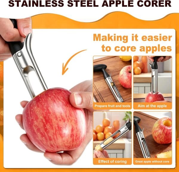 81sIXLTzEL._AC_SL1500_.jpg Pineapple Corer and Slicer Stainless Steel Pineapple Cutter and Corer