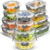 91ds16mRWLL._AC_SL1500_.jpg 24-Piece Glass Food Storage Set with Lids (Gray)