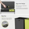 81TiQT8GfLL._SL1500_ EKO EcoCasa II 36L+24L Dual Trash Can with Recycle Bin